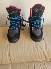 Nike Air Jordan Flight TRK Black Vivid Pink (GS) RetroWool 467956-008 US Size 7Y