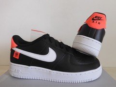Nike Air Force 1 WW Worldwide Pack (GS) Black-Flash Crimson 5.5Y [CN8533-001]