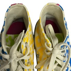 Converse All Star Wild High Top Animal Print Sneakers Shoes Rainbow Youth 5.5