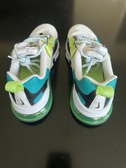 Nike Air Max 270 React GS CJ4060-300 Kids Sneaker 5.5Y White Green Blue