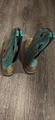 Cowboy Boots Brown Turquoise Leather