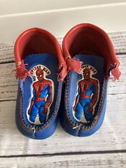 Vintage 1977 Marvel Spider-Man Moccasin Toddlers Size 5.5” Sole Measurement Rare