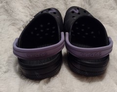 Crocs Classic Disco Dance Party Clogs Black Purple Stars Jibbitzs Kids C11 Bluey