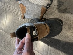 SOREL Unisex Kids Ankle Boot Gray Felt Upper Rubber Outsole Round Toe sz 11