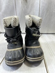 Sorel Duck Boots Shoes Kids 9 Yoot Pac Tp Waterproof Snow Gray Winter