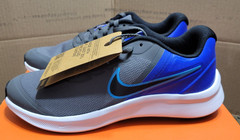 6Y Nike Star Runner 3 (GS) Iron Grey/Black-Blue Lightning DA2776-012 NEW in Box