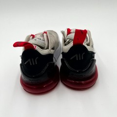 Nike Air Max 270 PS AO2372-111 Kid 12 Sneaker White Siren Red Mesh Lace Up Shoes