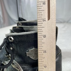 Harley-Davidson Boots Womens 5.5 Black Leather Biker Buckle Ankle Motorcycle