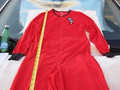 Dr. Seuss 100% Polyester Unisex Pijamas Red Zipper Antislip Feet Size 5