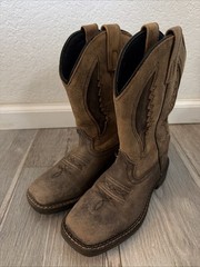 Smoky Mountain Boots 336735 Brown Western Square Toe Boot Youth Size 13 M
