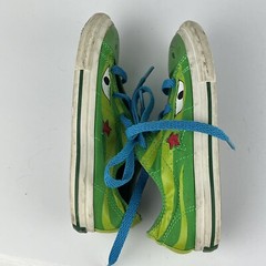 Converse One Star Green Dragon/Snake Child Little Kid Size 11 Sneakers Lace Up