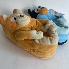 Bluey & Bingo Cute Slippers Youth Kids Plush Indoor House Shoes Size 13/1