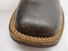 Cody James Brown Leather Pull On Square Toe Western Boots Youth Sz 4 D