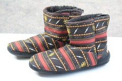 Harry Potter Slippers Kids Size Small 5-6 Fleece Slip-On Booties Boots Ankle