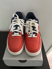 Nike Air Force 1 Low Top Kids Sneaker Leather Red/White/Navy US 5Y EU 37.5