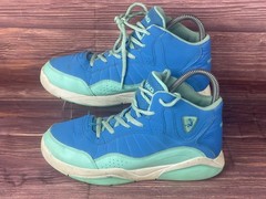 SHAQ Youth Screen Shoes Size: 6D Blue Green, Youth Basketball Sneakers #177899