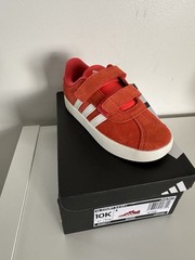 Adidas Kids‘ Orange Sneakers without laces Size 10k New In Box