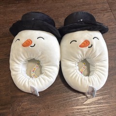 Squishmallows Kids Snowman Slippers Size 2/3 Christmas CUTE