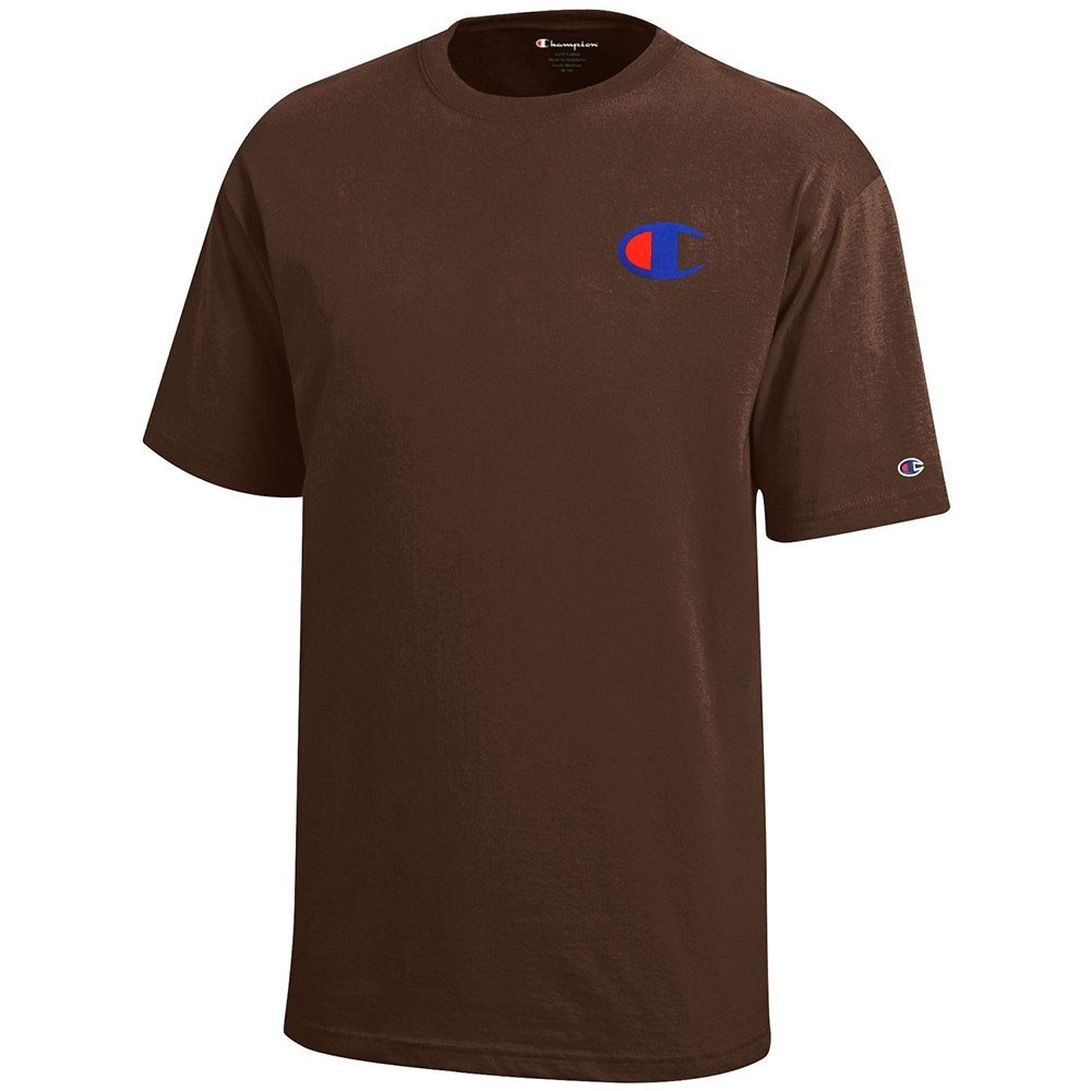 Champion Reverse Weave Logo Youth (Brown) Short Sleeve T-Shirt
