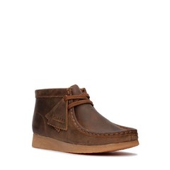 Clarks Older Boys Wallabee Boot O Beeswax Brown