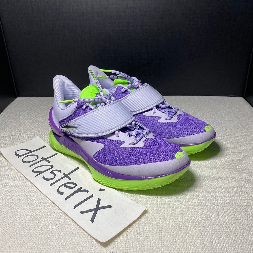 Under Armour Curry Fox 1 Basketball Beam 3028803-535 Purple Green New Youth 7Y