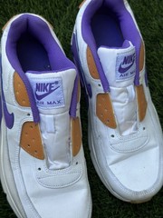 Nike Air Max 90 LTR GS White Action Grape DV3607-103 Youth 7Y EUR 40