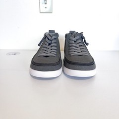 Billy Classic DR High Top Canvas Skater Sneakers Big Kids 5XW Gray Lace Up Zip