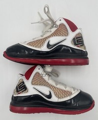 Nike Air Max Lebron 7 White Black Red 2009 Size 13C 383922-101