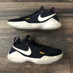 Nike PG 1 GS „Ferocity“ Size 7Y Navy Blue Purple White Basketball Shoes
