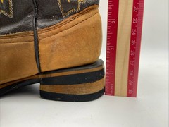 Old Corral Square Toe Cowboy Boots Brown Swede Leather Kids Size 11 US /18.5 Mex