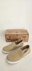 NEW CIENTA CHILDREN SLIP ON SHOES *MADE IN SPAIN* Canvas Beige Size 30