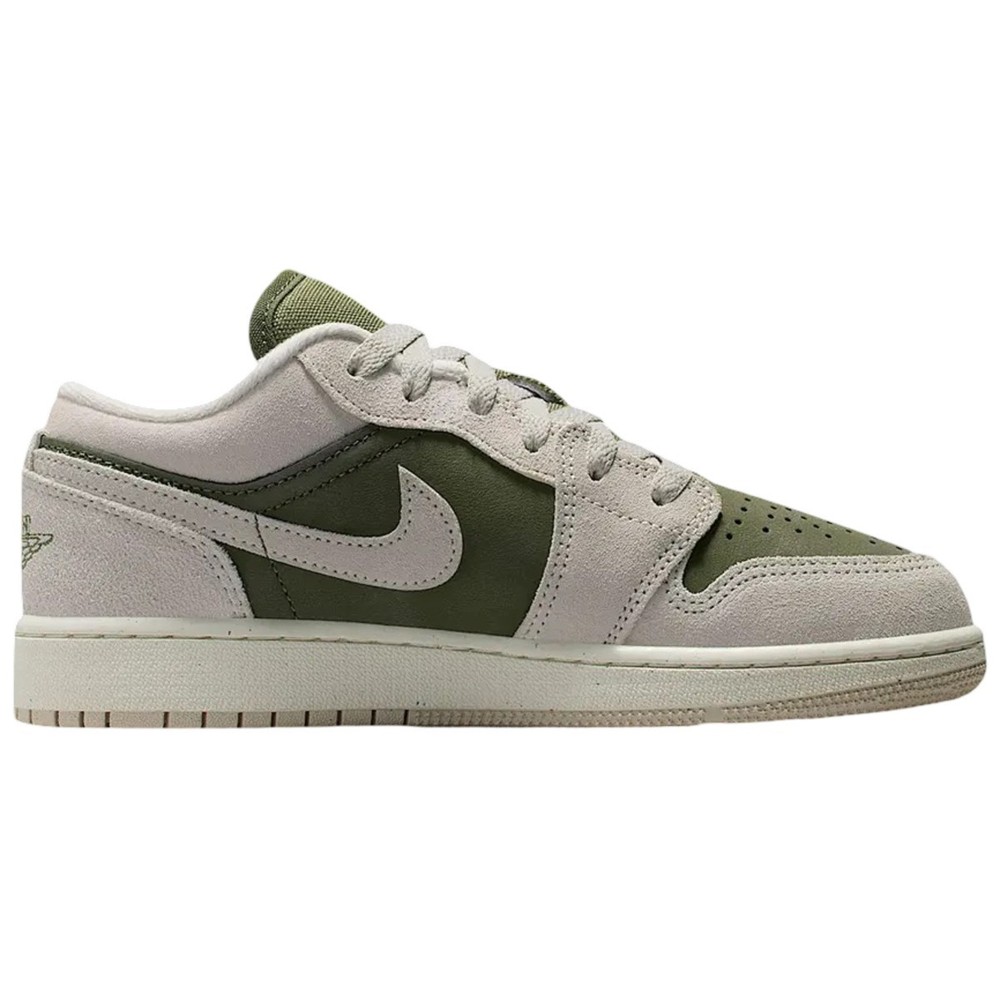 Nike Air Jordan 1 Low SE Medium Olive Sail HV4396-201 GS New