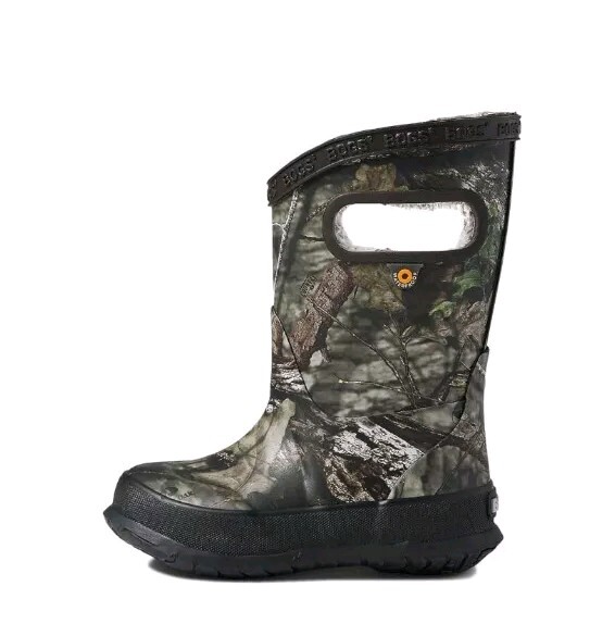 NEW NO BOX BOGS Rainboot Plush Mossy Oak CAMO WATERPROOF SIZE 11 BOYS LINED