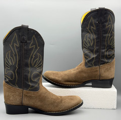 Masterson Boot Co. Youth Suede Boots Sz 5 Cowboy Leather Western RB2003Y Kids