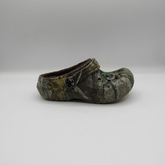 Crocs Classic Lined Clog Kids C10 Camo Realtree Edge Fuzzy Warm Slip On