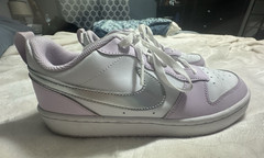 Nike Court Borough Low 2 Sneaker Purple/White/Silver W9 M7