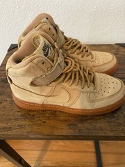 Nike Air Force 1 High ‘07 LV8 WB “Flax” Size 5.5 Youth Wheat-Gum Light Brown