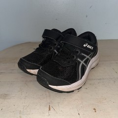 ASICS KIDS CONTEND BLACK WHITE SIZE US K10 Preschool