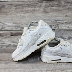 Nike Air Max 90 Youth Sneakers Shoes Size 6.5Y White CD6864-100 Athletic GS