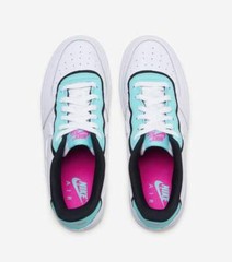 Nike Air Force 1 LV8 1 DBL Size 3.5Y Womens Sz 5 White Teal Black BV1084 100 AF1