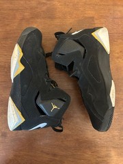 Size 7Y Nike Air Jordan TRUE FLIGHT Black Metallic Gold 2019 343795-070