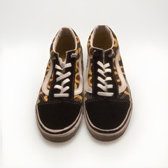 Vans Kids 2.5 „Sunflowers“ Updated No Tie Strings Excellent Condition