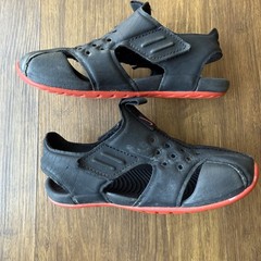 Nike Sunray Protect 2 Sandals Kids 9 C Children Black/Pink Red Water Shoes
