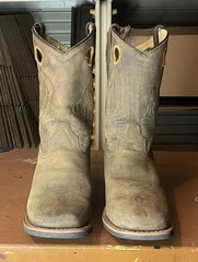 Masterson Boot Co Youth Size 4.5 Light Brown Suede Leather Western Cowboy Boots