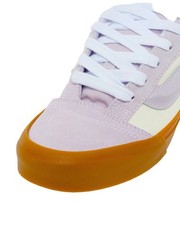 VANS Knu Skool Junior Low Top Sneakers, Lavender/White/Gum Suede/Canvas, US 6