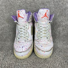 Nike Air Jordan 5 Retro Easter Splatter Shoes CT1701-100 Youth US Size 12C