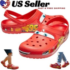 NEW Crocs Lightning McQueen Clog Adult Shoe Limited Classic Disney No Lightup