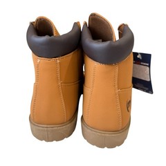 Phat Farm Wheat Work Boots Kids Size 4 Y2K Hip Hop Streetwear Rugged Hiking