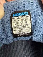 HOKA K CLIFTON 10 LITTLE KIDS 1168873 / ALF -Blue- Excellent Condition Size 11MD