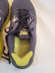 Nike Lunarglide 3 Shoes Youth Size 3.5 EU 35.5 Black and Neon Yellow/Lime Green
